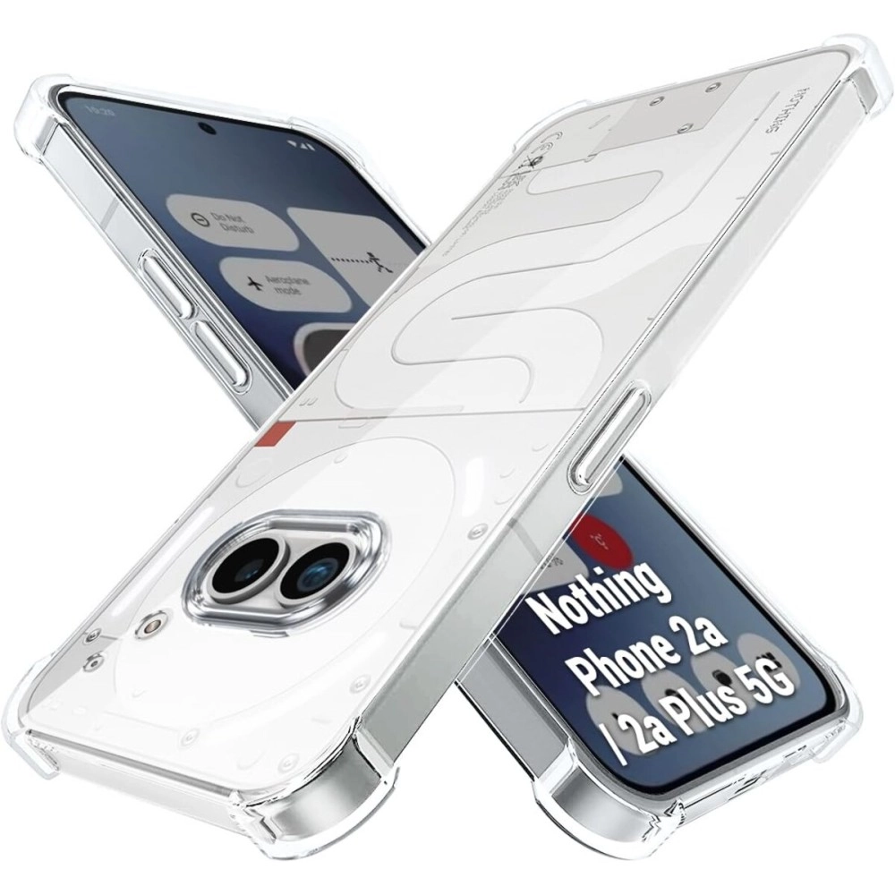 TheGiftKart Crystal Clear Back Cover Case for Nothing Phone 2a 5G | 360 Degree Protection | Shock Proof Design | Transparent Back Cover Case for Nothing Phone 2a (PC & TPU, Transparent)