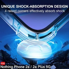 TheGiftKart Crystal Clear Back Cover Case for Nothing Phone 2a 5G | 360 Degree Protection | Shock Proof Design | Transparent Back Cover Case for Nothing Phone 2a (PC & TPU, Transparent)