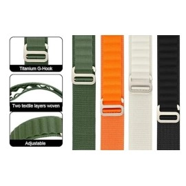 EDNITA 22mm SmartWatch Strap With Alpine Loop For Noise Colorfit Ultra/Oneplus 46mm/Samsung Galaxy Watch 3 45mm/Realme S/S Pro/ & With All 22mm Watches-Grey-Pack Of 1