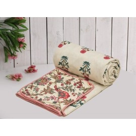 COZY FURNISH Super Soft Brushed Microfiber Cotton 3 Layer Breathable Set of 2 Single Dohar Lightweight Warm Bed Dohar 57X87(Inches) 144X220(CM) All-Weather 120 GSM AC Dohar Blanket