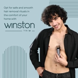 Winston All-in-One Full Body Trimmer for Men - Groom 360 | 6 in 1 Multi Grooming Trimming Kit, Nose, Beard and Body Trimmer | IPX7 Waterproof Design | 160 Min Cordless Runtime
