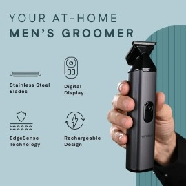 Winston All-in-One Full Body Trimmer for Men - Groom 360 | 6 in 1 Multi Grooming Trimming Kit, Nose, Beard and Body Trimmer | IPX7 Waterproof Design | 160 Min Cordless Runtime