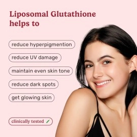 What\'s Up Wellness Gluta-Glow Gummies | Liposomal Glutathione with Vitamin C for Radiant Skin Tone | Depigmentation | Detoxification | 15 Days | Men & Women | No Added Sugar