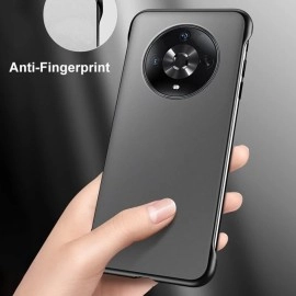 REALCASE Honor X9b 5G Back Cover Case | Stylish Frameless Matte Hard Back Skin | Soft TPU Shock Proof Bumper Back Cover Case for Honor X9b 5G (Black)