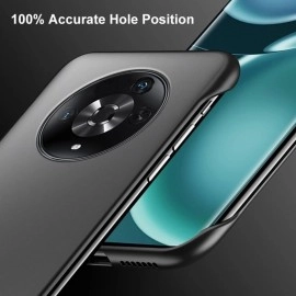 REALCASE Honor X9b 5G Back Cover Case | Stylish Frameless Matte Hard Back Skin | Soft TPU Shock Proof Bumper Back Cover Case for Honor X9b 5G (Black)