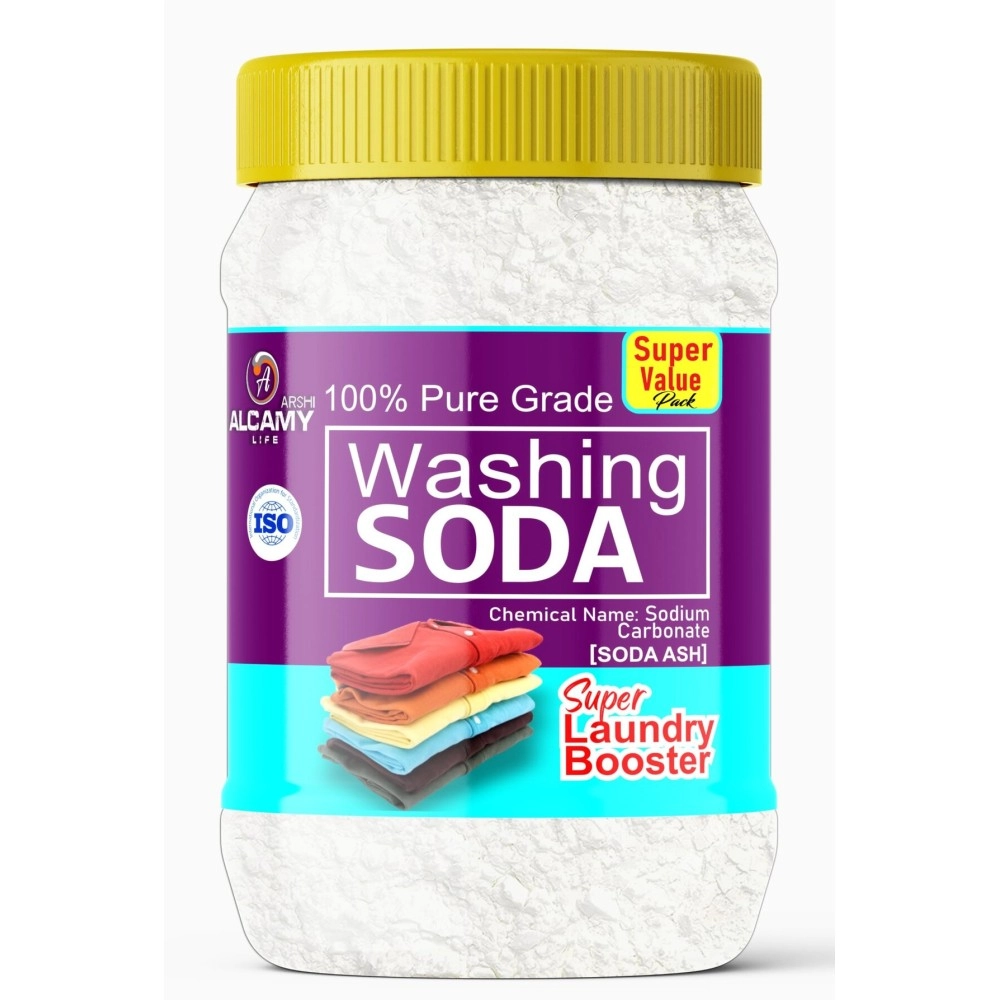 ARSHI A ALCAMY LIFE AAAL Washing Soda Powder 850GM (SUPER VALUE PACK) 100% Pure Laundry Booster Sodium Carbonate (850gm)