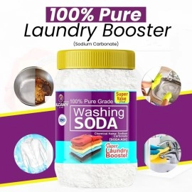 ARSHI A ALCAMY LIFE AAAL Washing Soda Powder 850GM (SUPER VALUE PACK) 100% Pure Laundry Booster Sodium Carbonate (850gm)