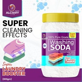 ARSHI A ALCAMY LIFE AAAL Washing Soda Powder 850GM (SUPER VALUE PACK) 100% Pure Laundry Booster Sodium Carbonate (850gm)