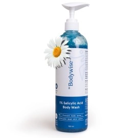 Be Bodywise 1% Salicylic Acid Body Wash Shower Gel | For Body Acne, Strawberry Skin | Infused with1% Salicylic Acid, Camomile extract, Pentavitin | Non-Drying, Paraben Free I All Skin Types I 700 ml