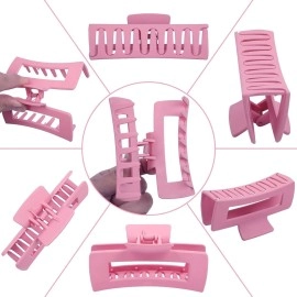 Conjoin Hair Claw Clips Clutcher For Women Girl Stylish Matt Finish Pack Of 3,Multi