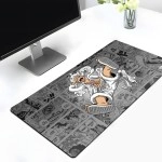 Teesown One Piece Monkey D. Luffy Anime Large Extended Mouse Pad for Laptop Desktop PC Gaming Desk Mat Rubber Base Desk Pad