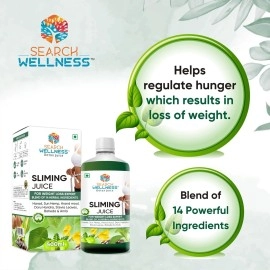 SEARCH WELLNESS Weight Loss Healthy Juice -500 ML (Pack\'s 1) | Aid Metabolism & Digestion For Women & Men | Slim Fit Weight Management Detox Amla Drink | Non GMO & BPA Free | Sugar Free