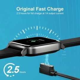 Sounce USB Magnetic Charging Cable for Noise ColorFit Pro 4 Series, Pulse 2 Max, Ultra 3, and Go Buzz Smartwatches