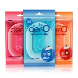 Godrej Aer O - Hanging Car Air Freshener - Assorted Pack of 3 (22.5g) | Gel Lasts up to 30 days | Car Accessories