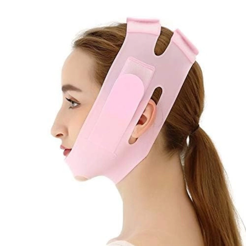 HUBTURE Silicone V Face Lift Up Belt | Tightening Skin Facial Slimming Bandage Mask Cheek,Chin,Neck Slimming | Double Chin Reducer for Women & Men