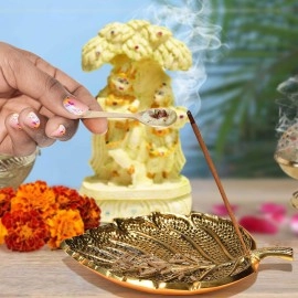 Pure Source India Brass Spoon Perfect for Spices, Coffee and Dessert Spoon (Length-3 Inch) (6 PCS)