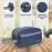 Wooum Polyester Toiletry Bag for Men & Women, Travel Pouch for Toiletries, Shaving Kit & Cosmetics, Water Resistant Organizer for Travel Accessories & Make Up (Navy Blue)