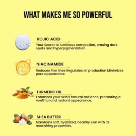 GHAR SOAPS Kojic Acid 2% Soap with Niacinamide | For Pigmentation, Sun damage, Brightening Underarm & Reduces Dark Spot | Soap for Men & Women | Suitable for All Skin Types |(Pack of 2) (100 g x 2)