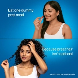 Be Bodywise Biotin Hair Gummies I Sugar Free I 30 Day Pack I Healthy Hair,Skin,Nails I \'6-in-1\' Biotin, Zinc, Folic Acid, Vitamin C, Keratin & Multivitamin I Gut FriendlyI Strawberry FlavorI100% Vegan