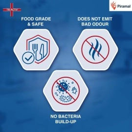 Tri-Activ Washable & Reusable Kitchen Towel Roll | 80 Pulls per Roll, 160 Sheets Pack of 2 | Highly Absorbent Kitchen Tissue Roll | Non Woven Fabric | Better alternative to Paper Tissue Roll | White