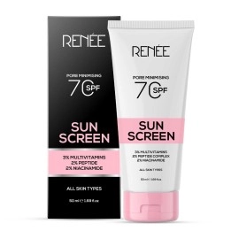 RENEE Pore Minimizing Sunscreen SPF 70 With 2% Niacinamide, 2% Peptide & 3% Multivitamins, 50Ml