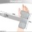 DIALDRCARE Wrist Support with Metal Splint Stabilizer, Adjustable Wrist Bandage for Pain Relief and Relieve Injuries (Grey)