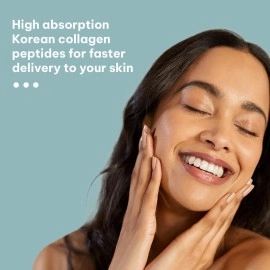 HealthKart HK Vitals Pure Korean Skin Marine Collagen Powder - Type 1 Collagen Supplement for Women & Men, Promotes Healthy Skin, Hair & Nails (Unflavoured, 200 g) with Sipper, 300 ml