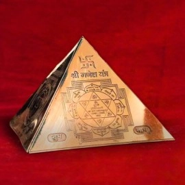 REMEDYWALA Vastu Sri Yantra Copper Pyramid | Vastu Dosh Nivaran Sri Yantra Copper Pyramid | Sri Yantra, Kanakdhara Yantra, Kuber Yantra, Sri Ganesh Yantra