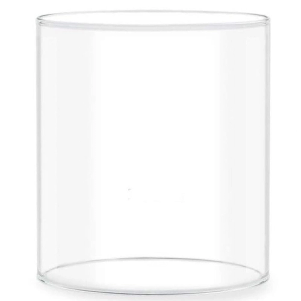 Ein Sof Large Size Borosilicate Glass Cover for Akhand Diyas - Akhand Jyoti Wind Protector, Tealight & Led tealights, 5.5 inches Height, 4.5 inches Width