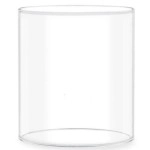 Ein Sof Large Size Borosilicate Glass Cover for Akhand Diyas - Akhand Jyoti Wind Protector, Tealight & Led tealights, 5.5 inches Height, 4.5 inches Width