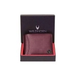 WildHorn Rfid Protected Leather Wallet For Men, Maroon