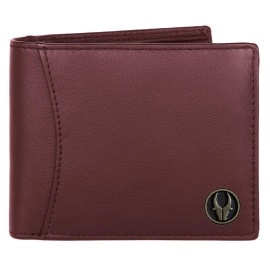 WildHorn Rfid Protected Leather Wallet For Men, Maroon