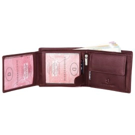 WildHorn Rfid Protected Leather Wallet For Men, Maroon