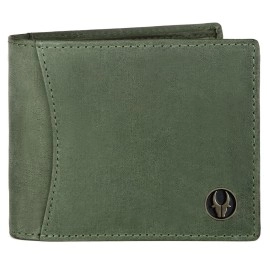 WildHorn Rfid Protected Leather Wallet For Men, Green Hunter
