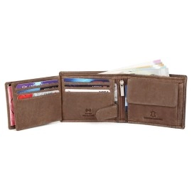 WildHorn Rfid Protected Leather Wallet For Men, Tan Hunter