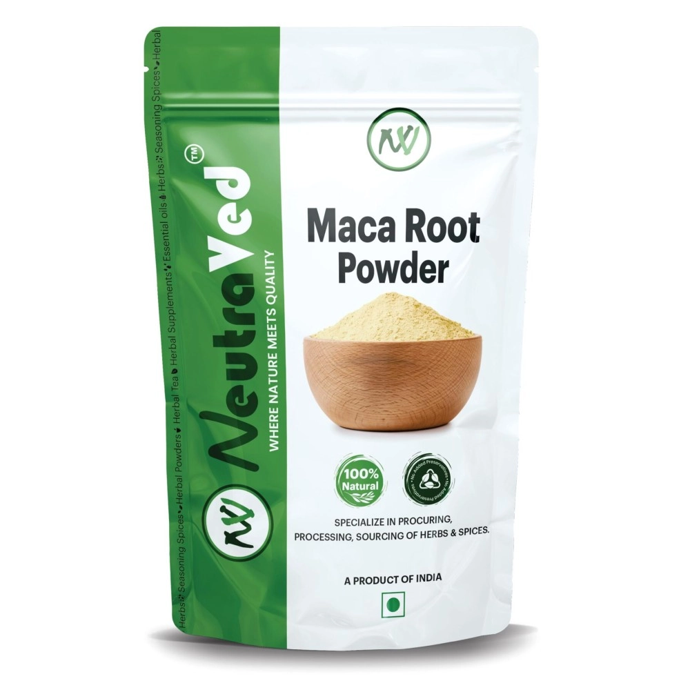 NeutraVed 100% Natural Maca Root Powder for Energy Boost Maca Root for Workout and Stamina -50g in Zipper Standup Pouch