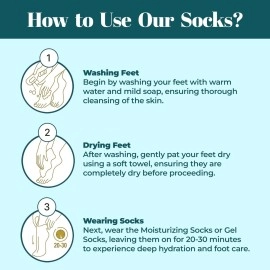 Murti Export Moisturizing Silicone Gel Socks (1 Pair) for Men & Women gel socks for dry cracked feet crack heel repair socks foot moisturizer socks Spa Gel Socks Natural Oil & Vitamin E (Multicolor)