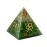 Certified Green Aventurine Pyramid with Zibu Symbols Crystal for Money - Vastu Items for Home Lucky Stone 808520741, Ideal Vastu Chakra for Home with 520741 Stone for Money and Wealth Manifestation