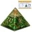 Certified Green Aventurine Pyramid with Zibu Symbols Crystal for Money - Vastu Items for Home Lucky Stone 808520741, Ideal Vastu Chakra for Home with 520741 Stone for Money and Wealth Manifestation