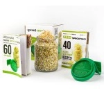 sprout-me Sprout Maker Jar | Hygienic Glass Sprouts Maker Jar With 2 Printed Recipe Books (60 Healthy Recipes & 40 Seed Sprouting)- Fresh Beans & Grain Sprouter For Living Healthy Life-720 Ml