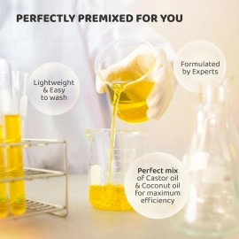 Rey Naturals Premixed cold-pressed Castor Plus Onion Hair Growth Oil For Healthy & Nourished Hair | Hair Oil For Shiny & Healthy Hair | Light And Non-Sticky | Suitable for Men & Women | 100Ml