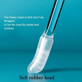 KBZONE Ear wax Cleaner Stick - Ear Swabs Pick Reusable Ear Cleaner Soft Silicone Ear Pick For Ear Wax Removal Tool, Ear Pick For Ear Cleaning, Ear Buds Catcher For Older Adult Kid (24Pcs)