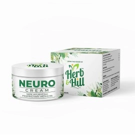 Herb & Hill Neuro Cream | Ayurvedic Cream for Better Circulation in Hands Legs | Hand Leg Massage Cream(50gm)