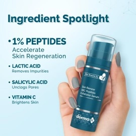 The Derma Co X Dr.V Skin Renew Abc Peptide Exfoliator Serum With Mandelic Acid,Lactic Acid,And Peptides-30Ml|1% Salicylic Acid|Accelerates Skin Regeneration|Reduces Blemishes&Dark Spots