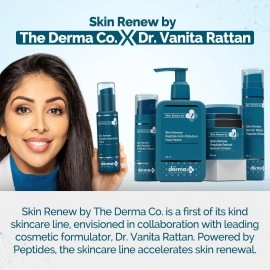 The Derma Co X Dr.V Skin Renew Peptide Hydrating Toner With Peptide & Hyaluronic Acid-100 Ml, 1% Salicylic Acid, Unclogs Pores, With Salicylic Acid, Hydrating Toner, Alcohol-Free Toner