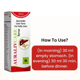 Auralivcare Ayurvedic Liver Detox Tonic | Herbal Formula with 25 Ayurvedic Extracts | Supports Fatty Liver, Liver Cleanse, Digestion & Anti-Inflammatory Wellness