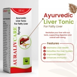 Auralivcare Ayurvedic Liver Detox Tonic | Herbal Formula with 25 Ayurvedic Extracts | Supports Fatty Liver, Liver Cleanse, Digestion & Anti-Inflammatory Wellness