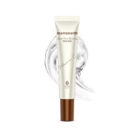 Mamaearth Glow Pore Blurring Primer with Vitamin C & Turmeric - 25 g| Enhances Skins Glow | Blurs Pores | Helps Makeup Last Long | Lightweight & Non-Greasy