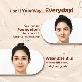 Mamaearth Glow Pore Blurring Primer with Vitamin C & Turmeric - 25 g| Enhances Skins Glow | Blurs Pores | Helps Makeup Last Long | Lightweight & Non-Greasy