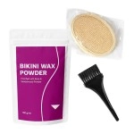 KoluaWax Bikini Hair Removal Powder Wax Samisha Bikini Hair Removal Herbal Wax Powder | 5 Min\'s Painless Herbal Wax Powder all Skin Types Hands, Legs, Underarms, Bikini & Intimate Area, women, 100 gm